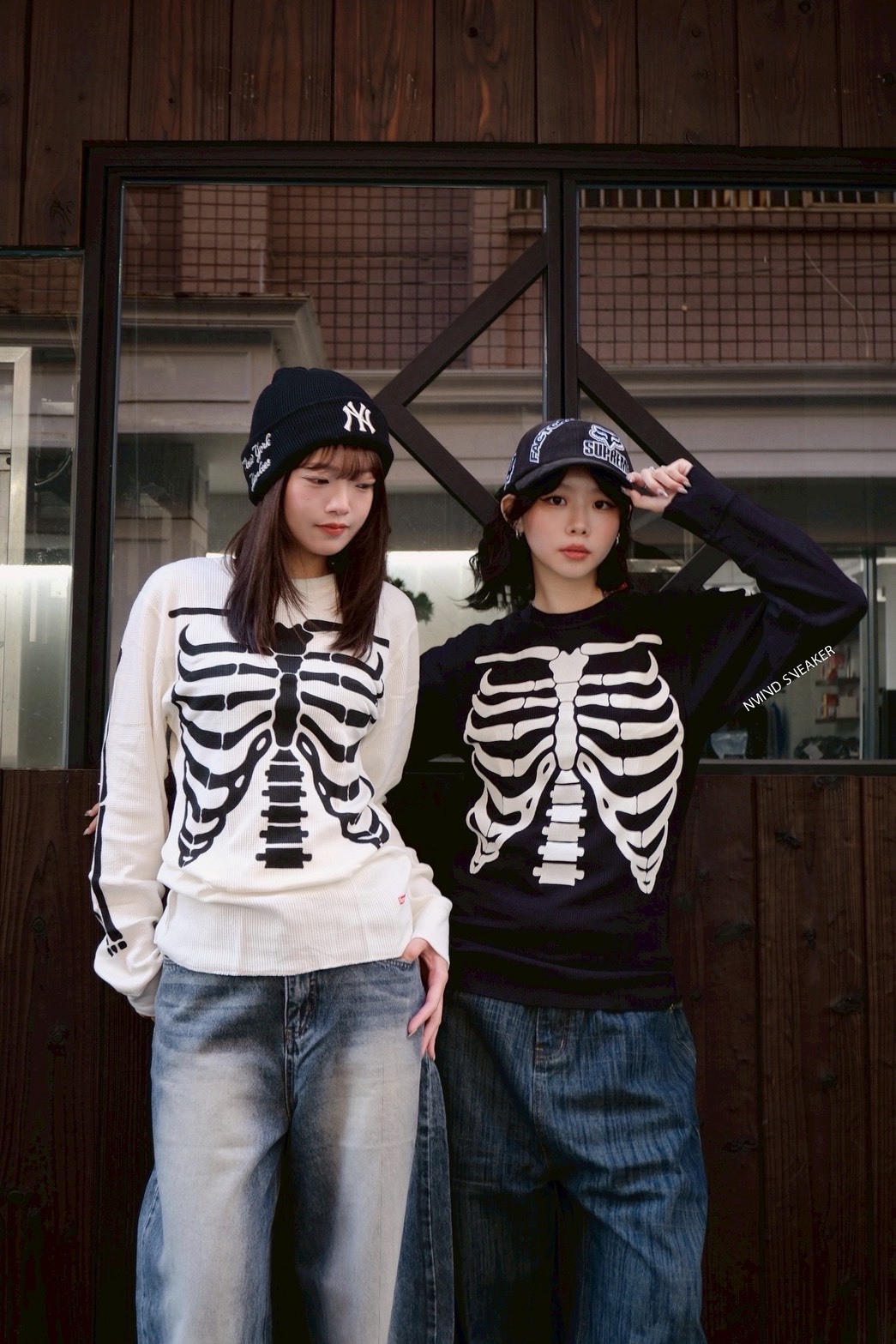 <快速出貨>Supreme Hanes Bones Thermal Crew 骨頭 內搭 長T 黑/白