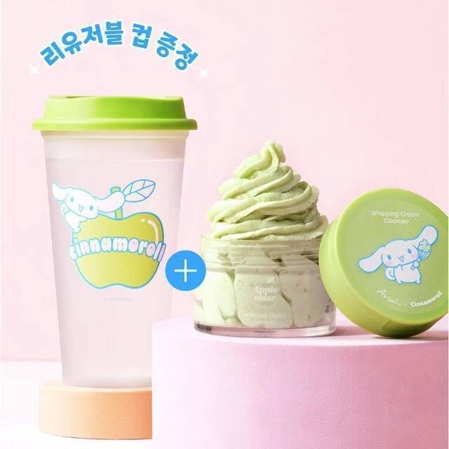 韓國 Ariul x 大耳狗 蘋果醋奶霜洗面乳(贈聯名杯) 100ml