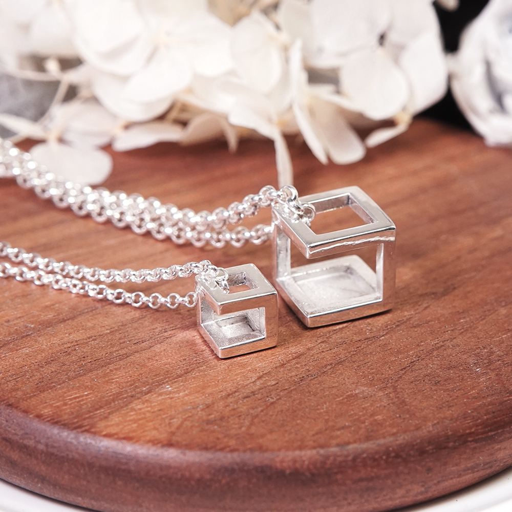 時光迴廊情侶對鍊 925純銀 情侶項鍊