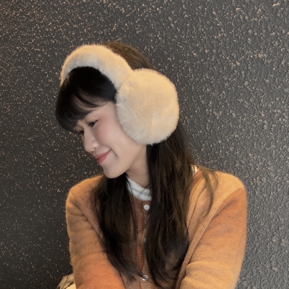 DE25耳罩(B全毛款-米/黑，不折扣)