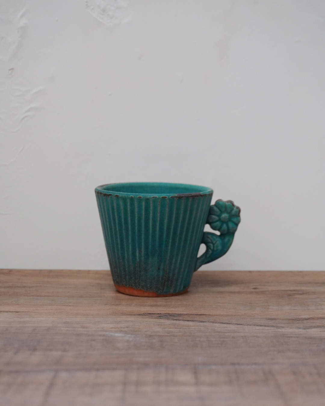 益子燒 花柄杯碟套裝 瑪格麗特｜職人 若林健吾