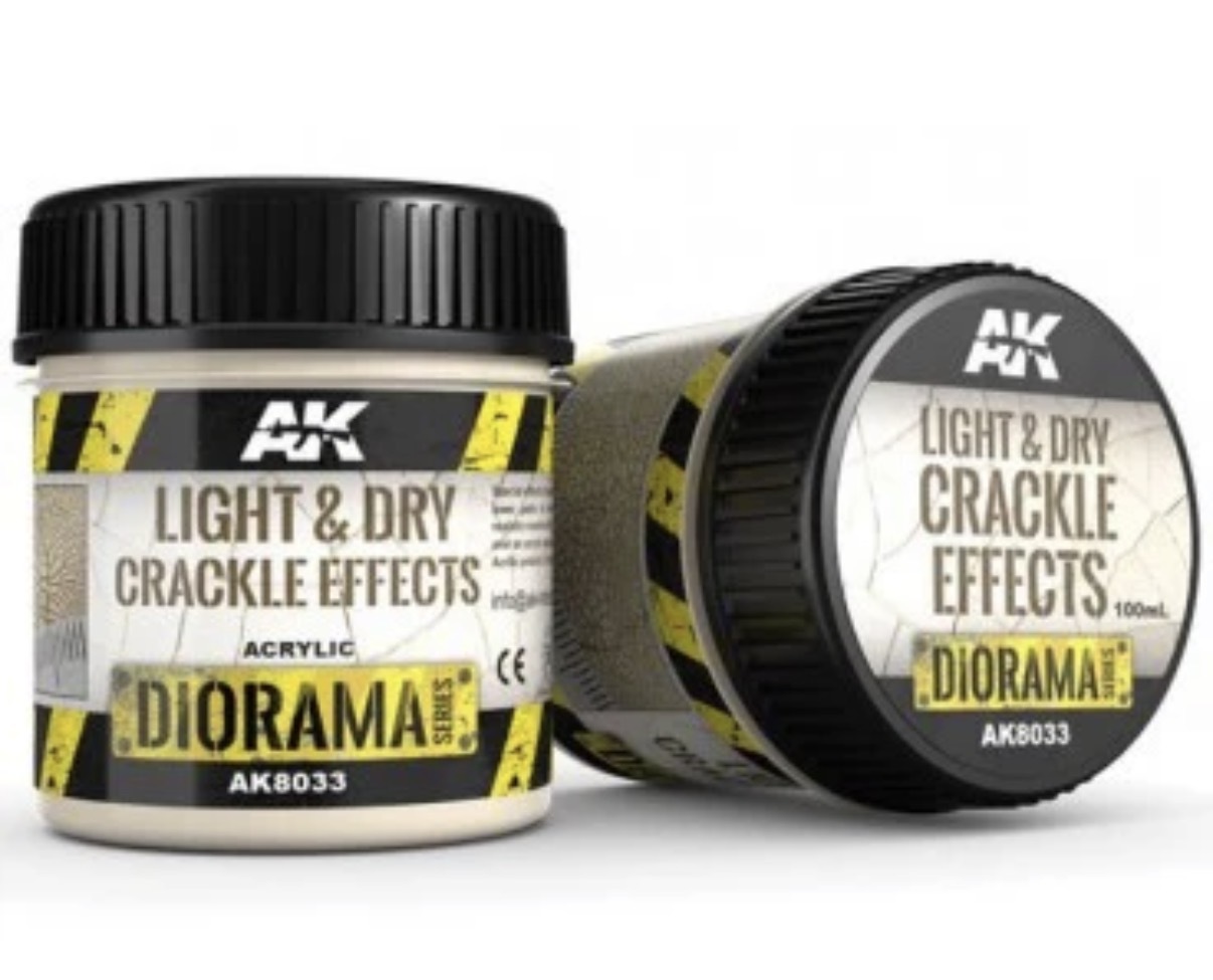 AK8033 Light & Dry Crackle Effects 100ML