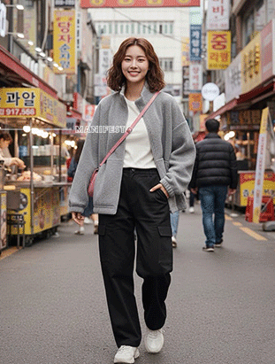 ᴴᴼᵀ ▸▸店長推薦◃◃ 秋冬新款/立領絨布外套 MANIFEST正韓🇰🇷