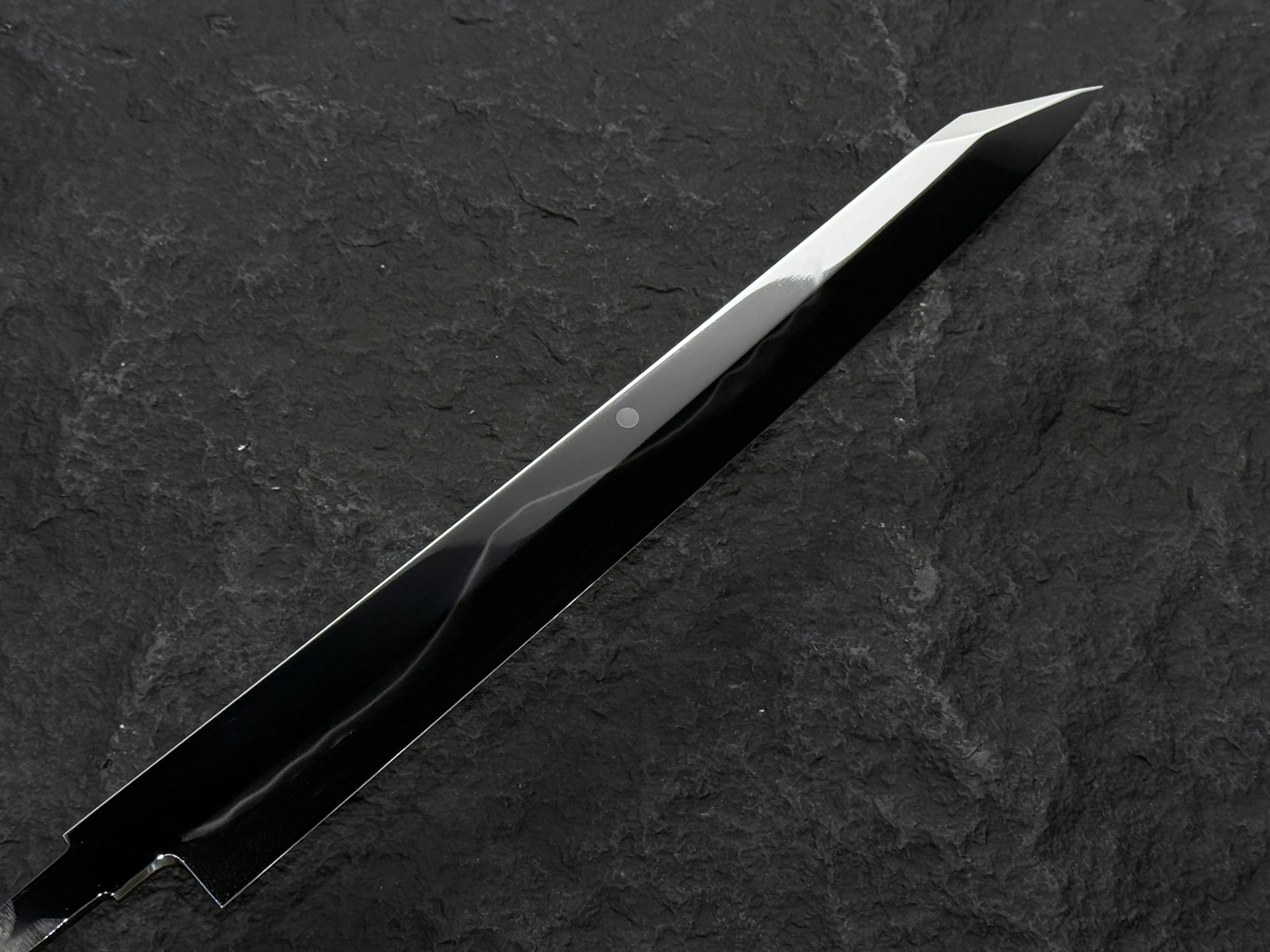 堺北辰 池田美和 白一水本燒 総鏡面 切付柳刃