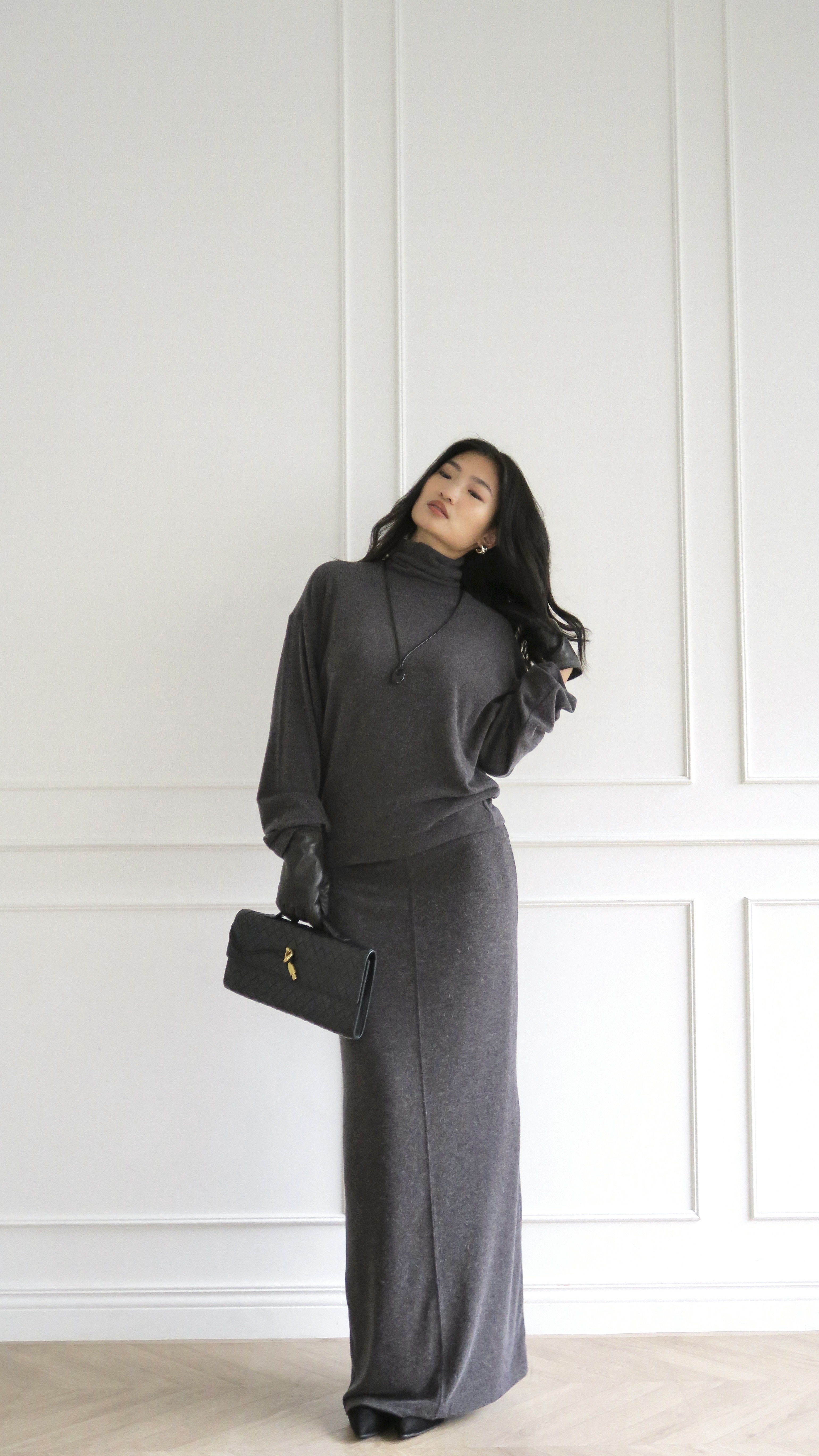 高領棉套裙-單上衣