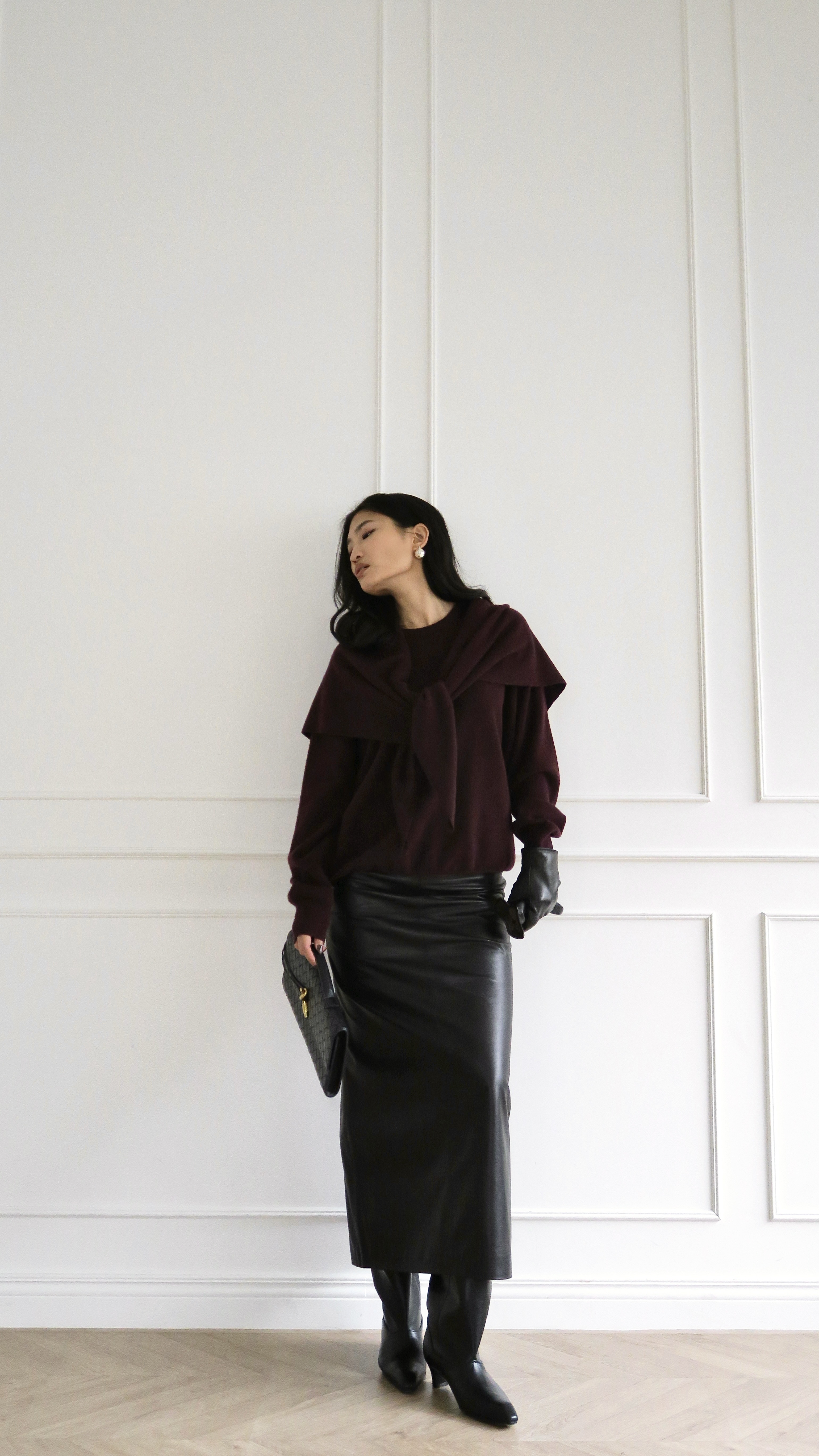 羊毛+羊絨衣(附披肩)