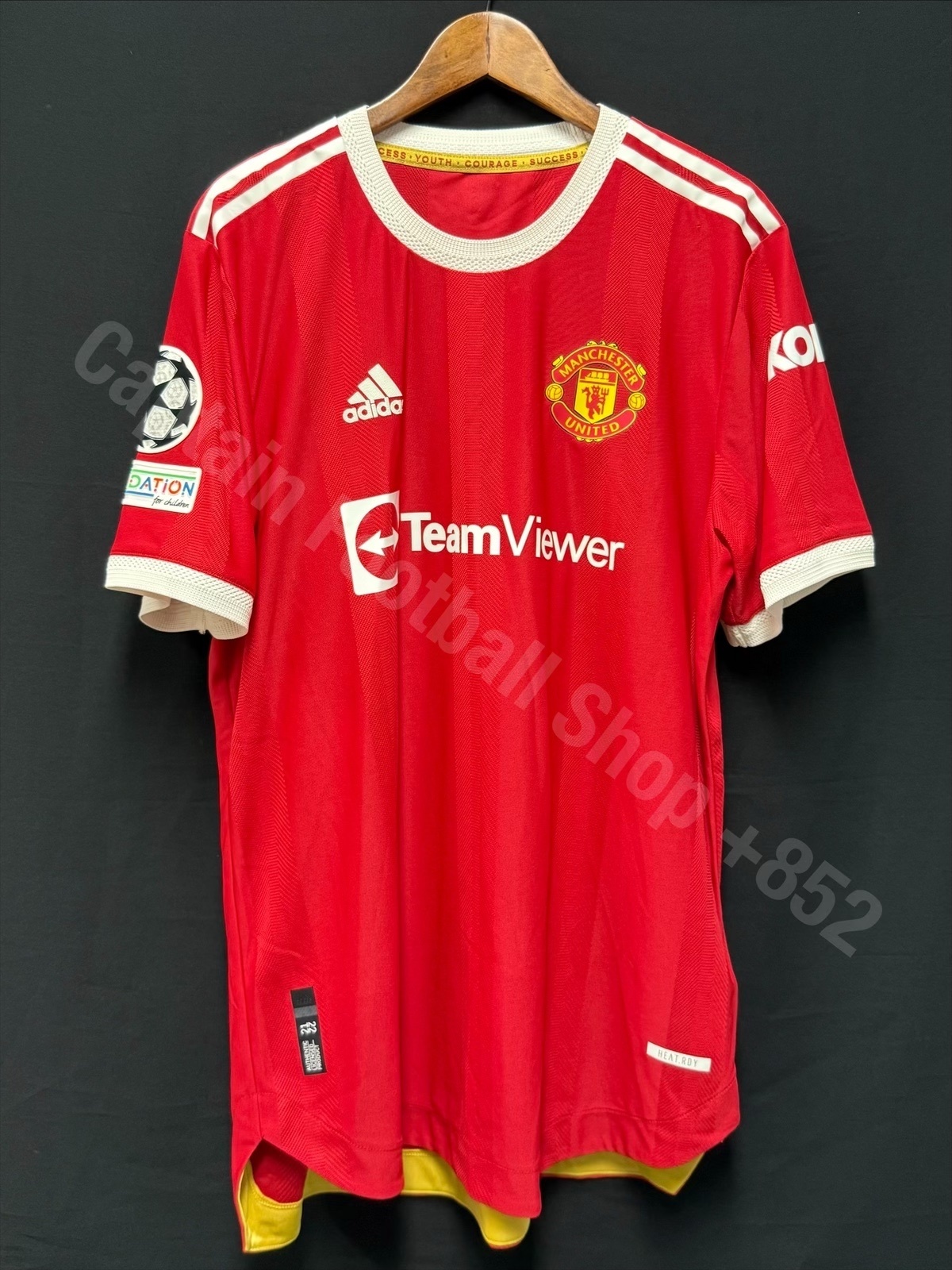 (Match Issue) Manchester United 2021-2022 UEFA Champions League Adidas Home Match Issue Shirt #31 MATIC