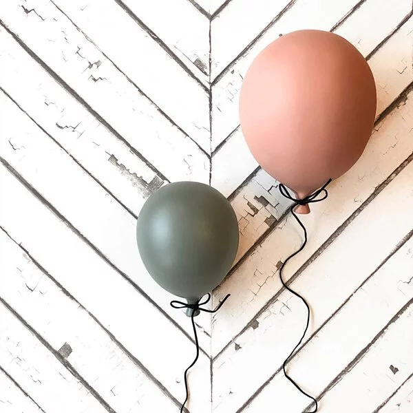 mini ByOn-氣球壁飾,莫蘭迪色系,立體造型設計,氣球後方有洞孔,輕易懸掛