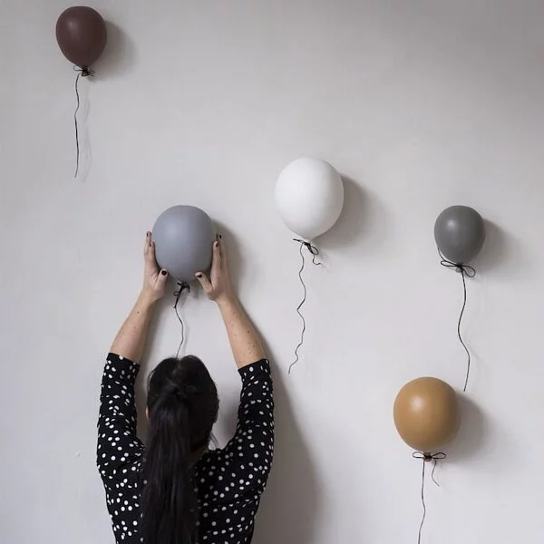 mini ByOn-氣球壁飾,氣質優雅的莫蘭迪色系,是一件很加分的居家配飾