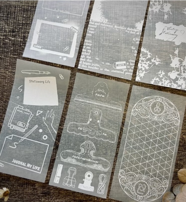 好築藝xfafax哈啾x芝麻球．Stationery 描圖紙便簽