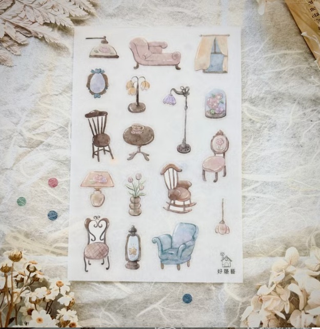 好築藝．懶洋洋的午後 轉印貼紙