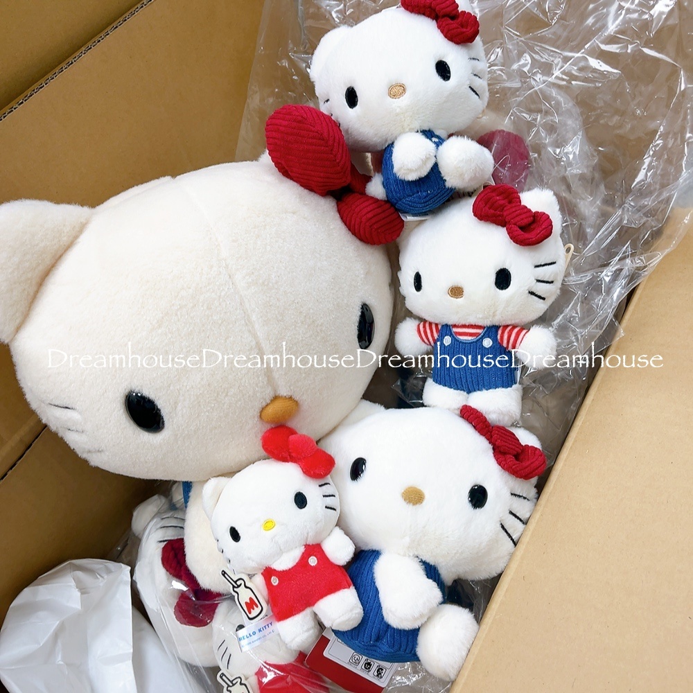 日本限定 三麗鷗 70週年復古 凱蒂貓 Hellokitty 絨毛娃娃 玩偶 購物袋 手提袋 珠鏈吊飾 鑰匙圈