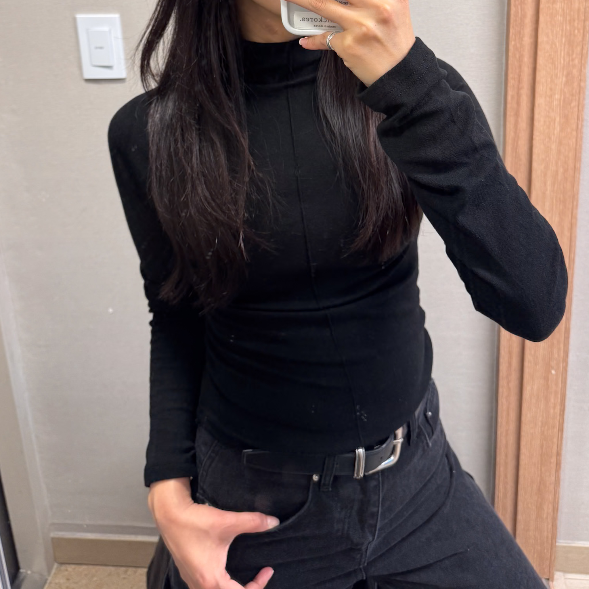 DE08自訂款-Q彈車線立領內搭(白/紅/黑)