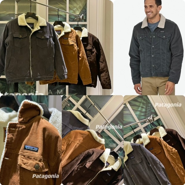 Pat*agonia燈芯絨拼絨底反領短外套- 2502752