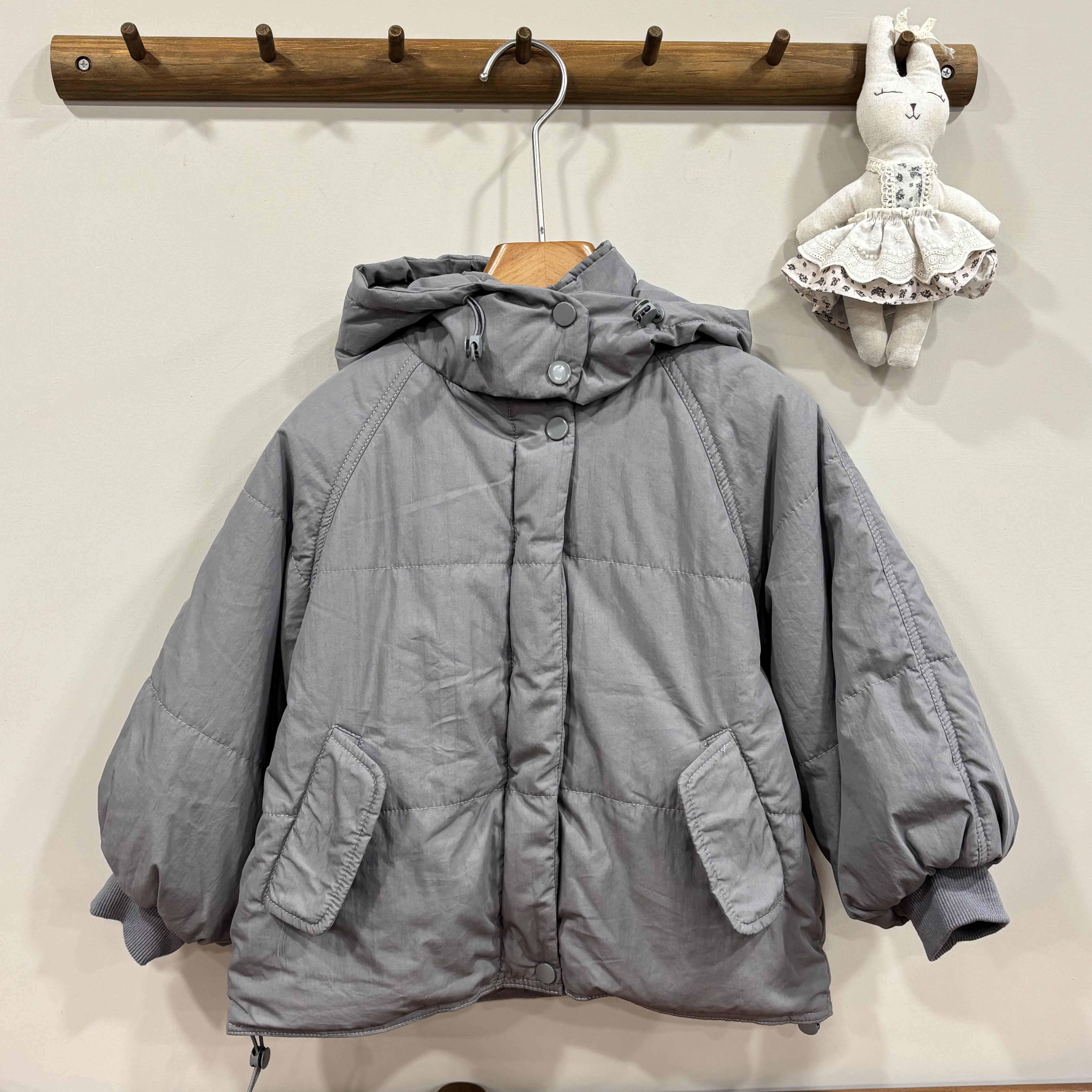 A03766連帽麵包絨毛外套