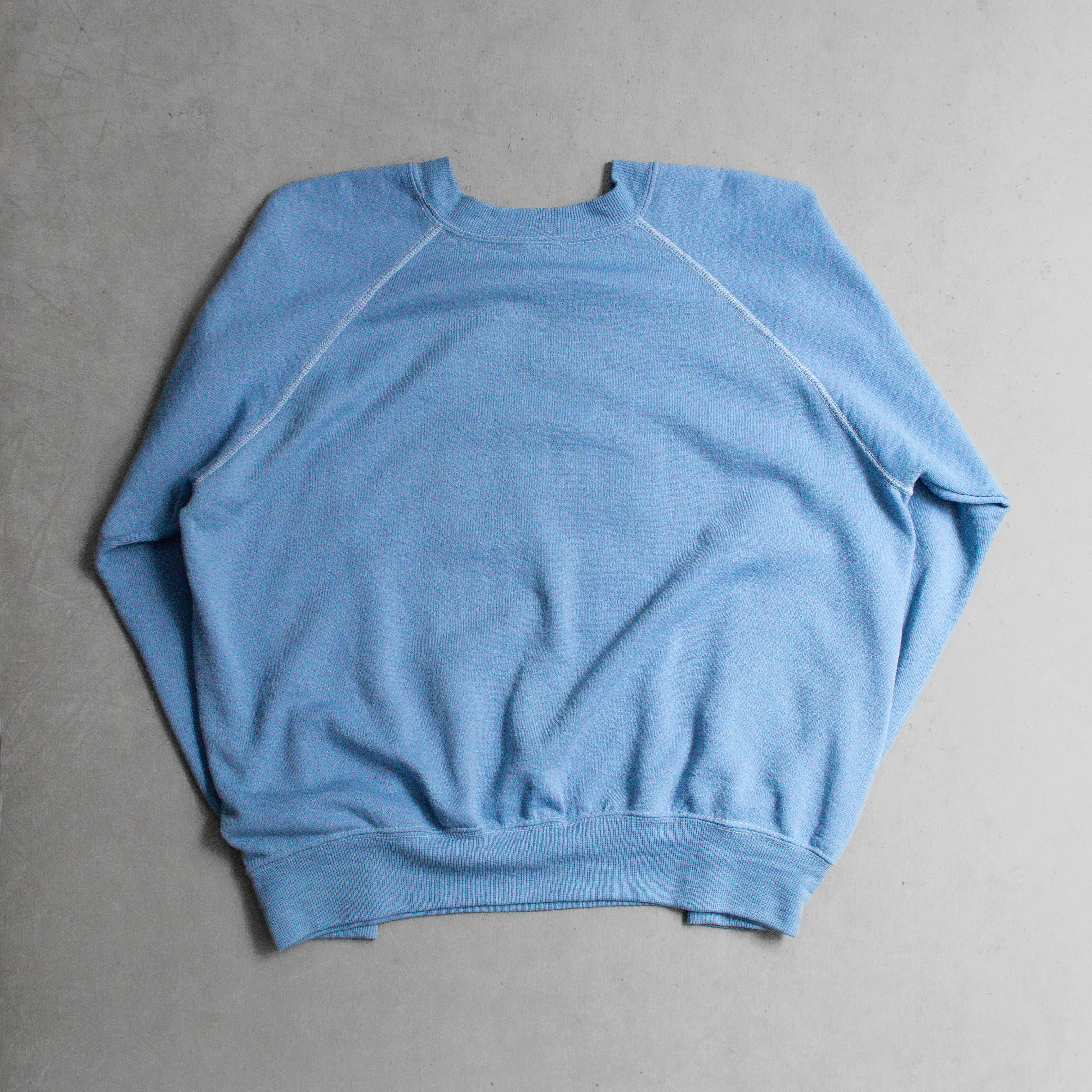 80-90S VINTAGE DISNEY SWEATSHIRT 美國製 迪士尼 米奇 淺藍 大學T