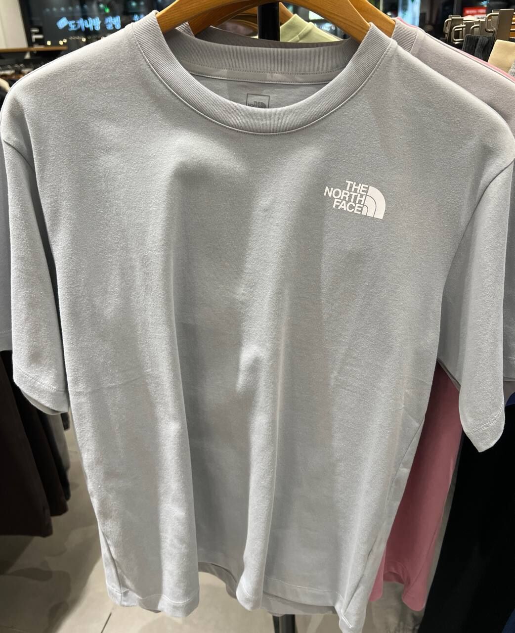 [K] THENORTHFACE COOL GRAY MEN'S MEKA SHORT SLEEVE ROUND TEE, NT7UR06D-CGY (KTNF20)