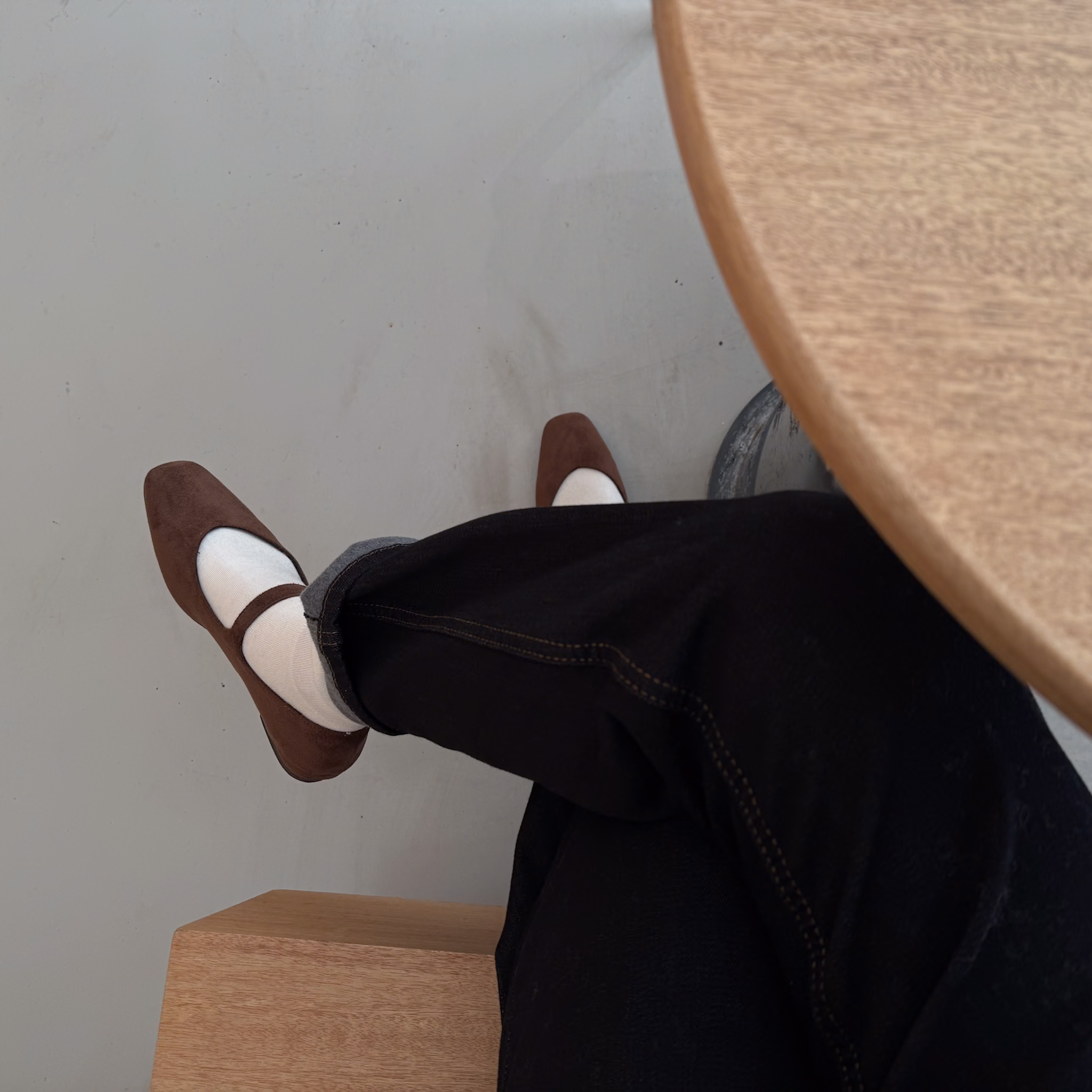 DE14麂皮娃娃鞋(230-250)