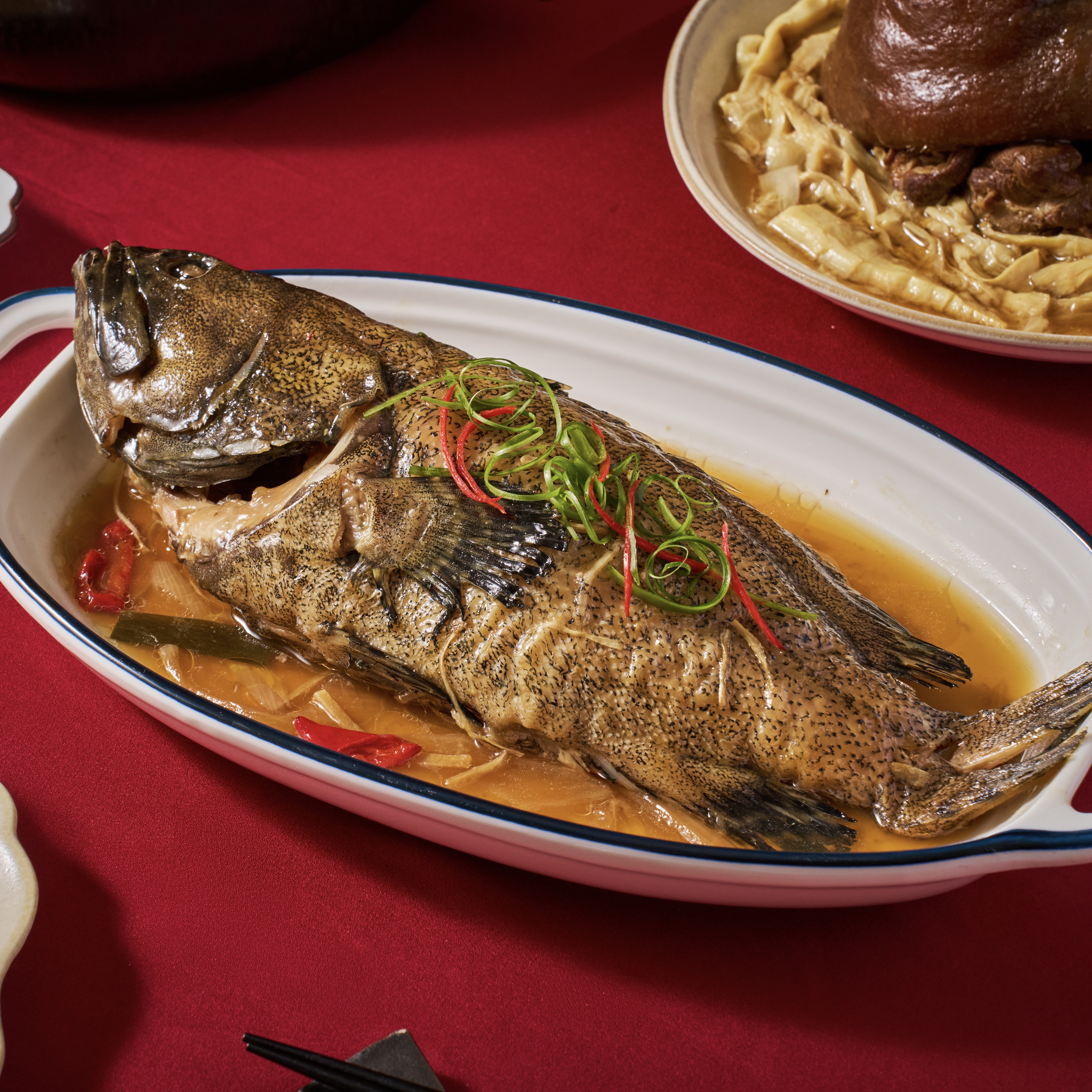 ❄運勢昌隆紅燒石斑魚(1060g，約4~6人份)(2026這一桌年菜)