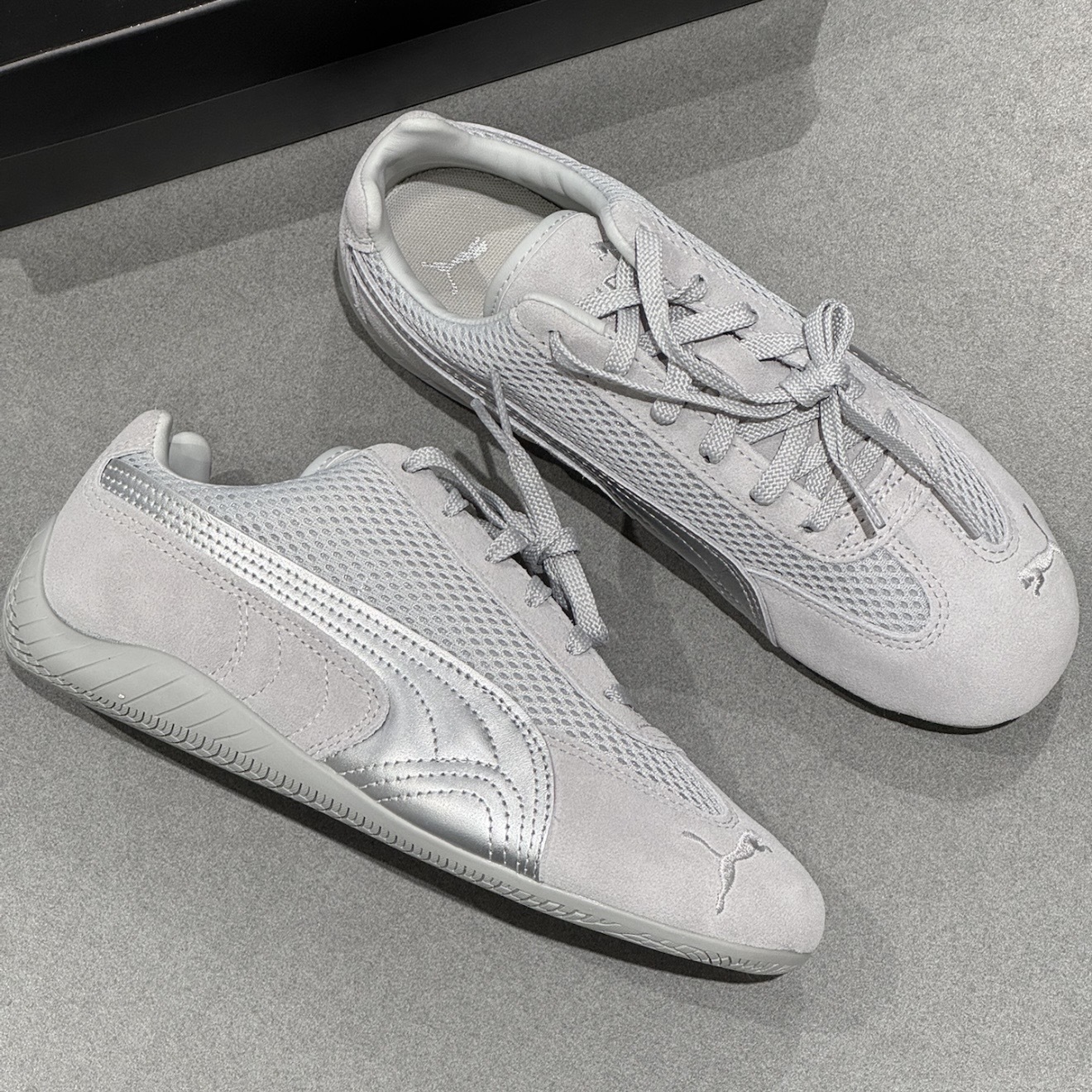 PUMA SPEEDCAT PREMIUM 淺灰 液態銀 網布 麂皮 403902-02