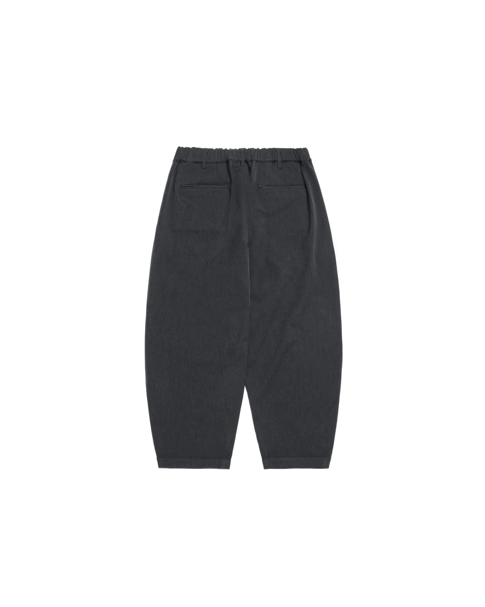 PERSEVERE SUITING PLEATED TAPERED TROUSERS - DARK GREY