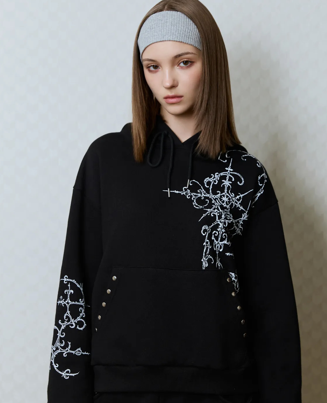 LUVISTRUE 印花連帽上衣 帽踢 帽T