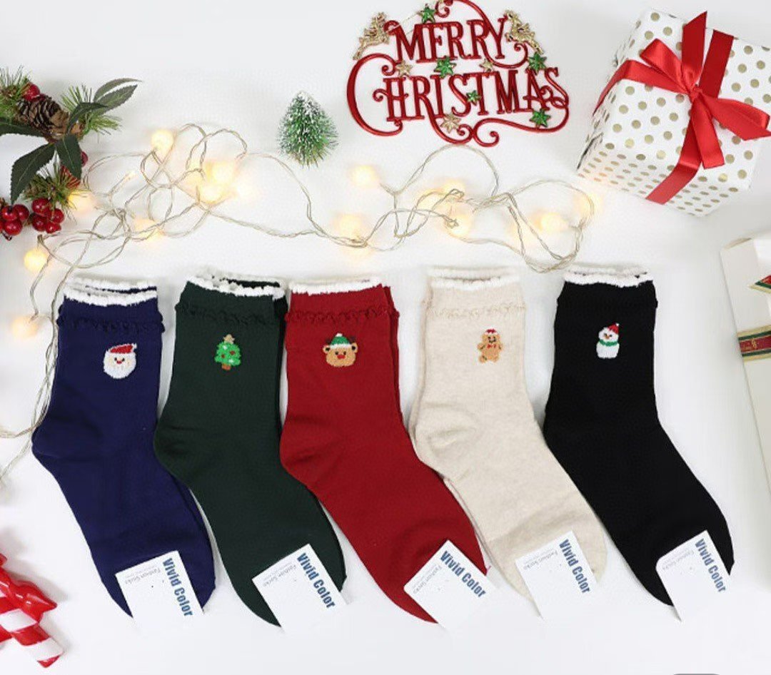 CT5310 皺皺木耳花邊純色公仔長襪 (任選5對$75/ 任選10對 $138)