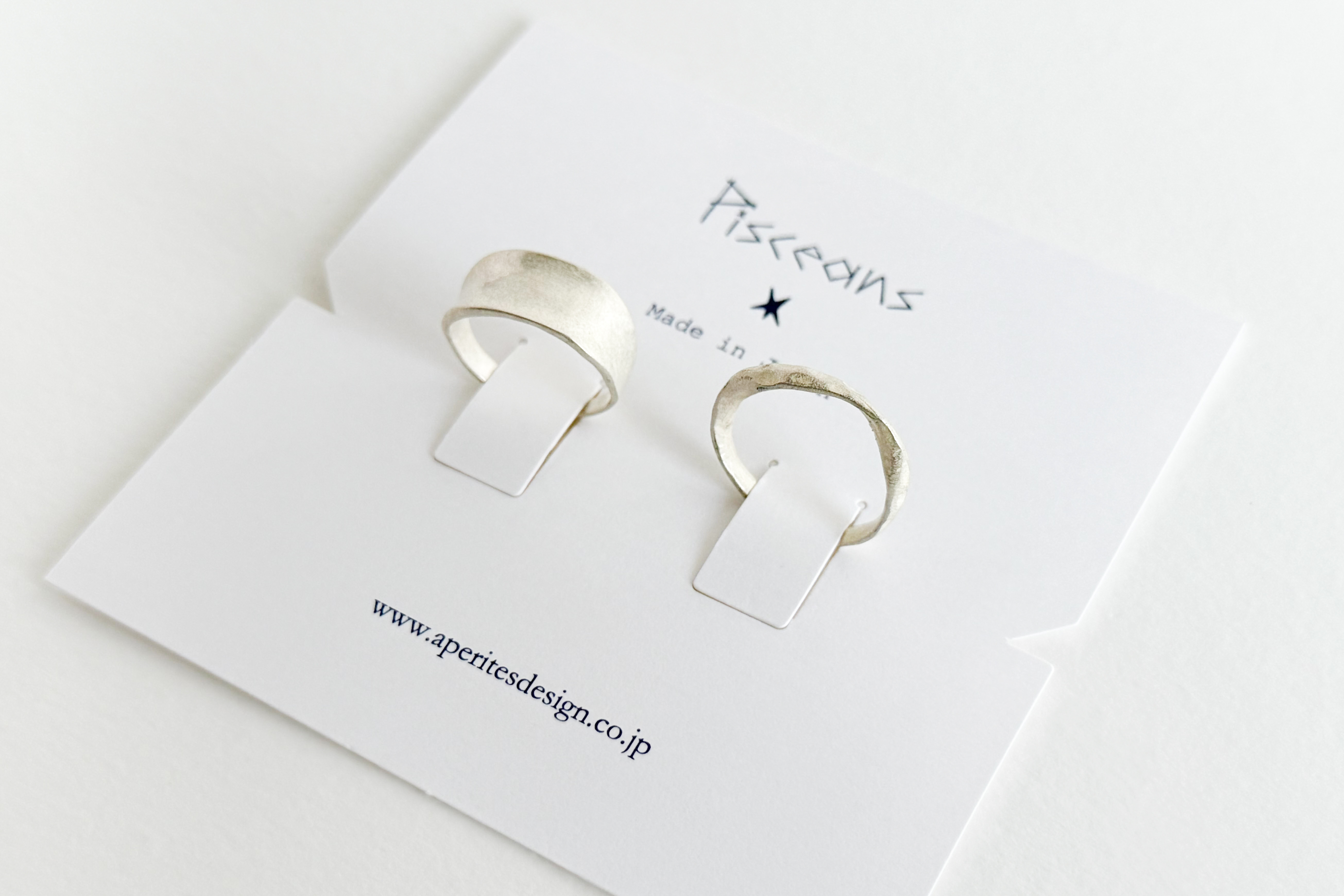 Pisceans - 凹弧&扭轉戒指兩件組 SV