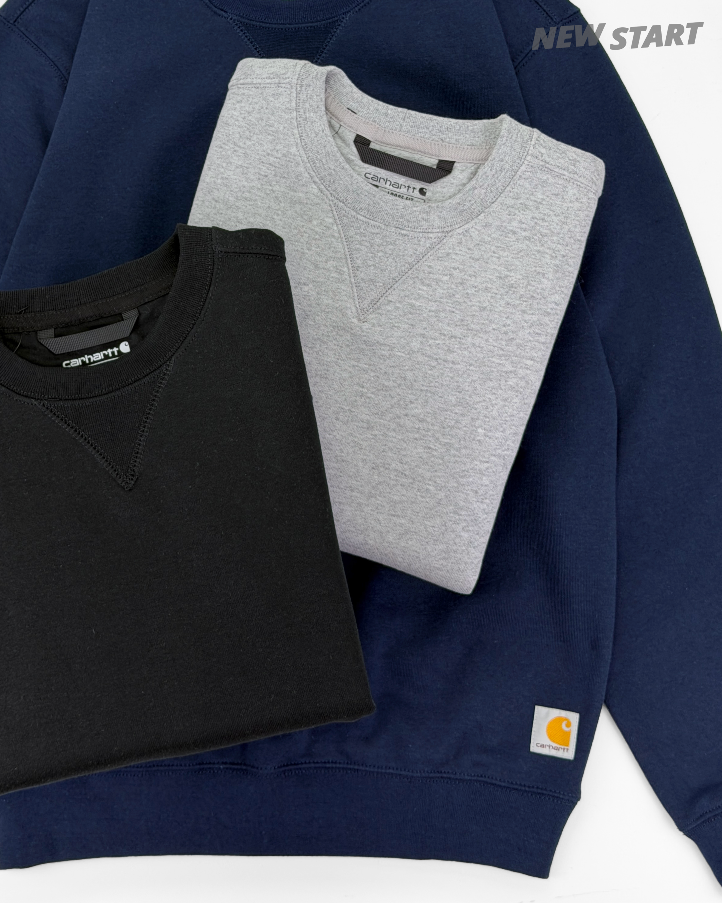 Carhartt 美版 側邊布標 素面 內刷毛 大學T 長袖上衣