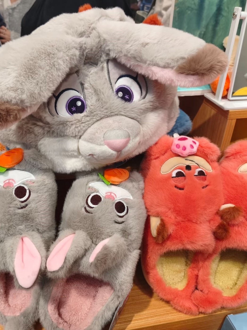 動物方城市 尼克&朱蒂 造型毛毛拖