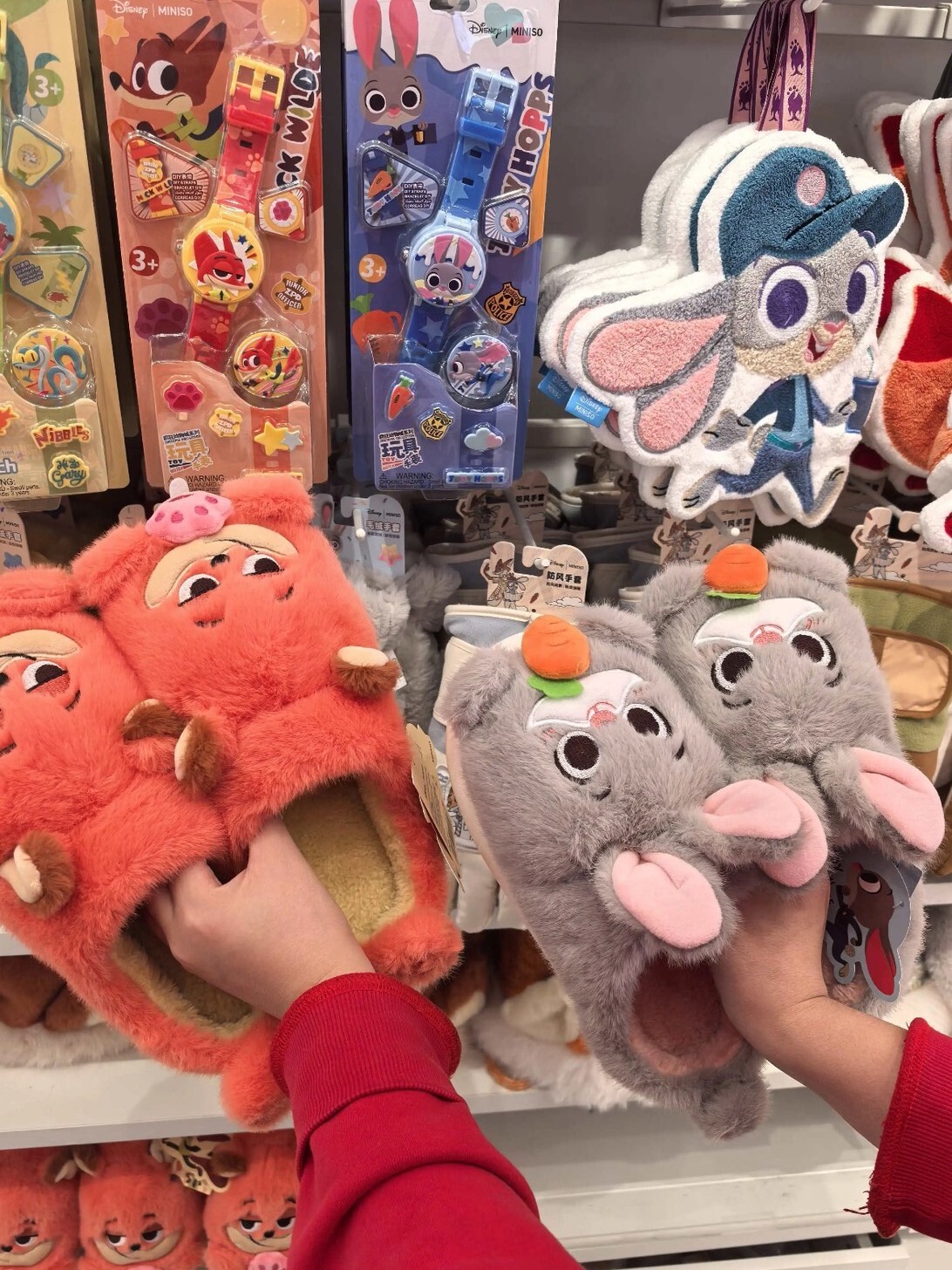 動物方城市 尼克&朱蒂 造型毛毛拖