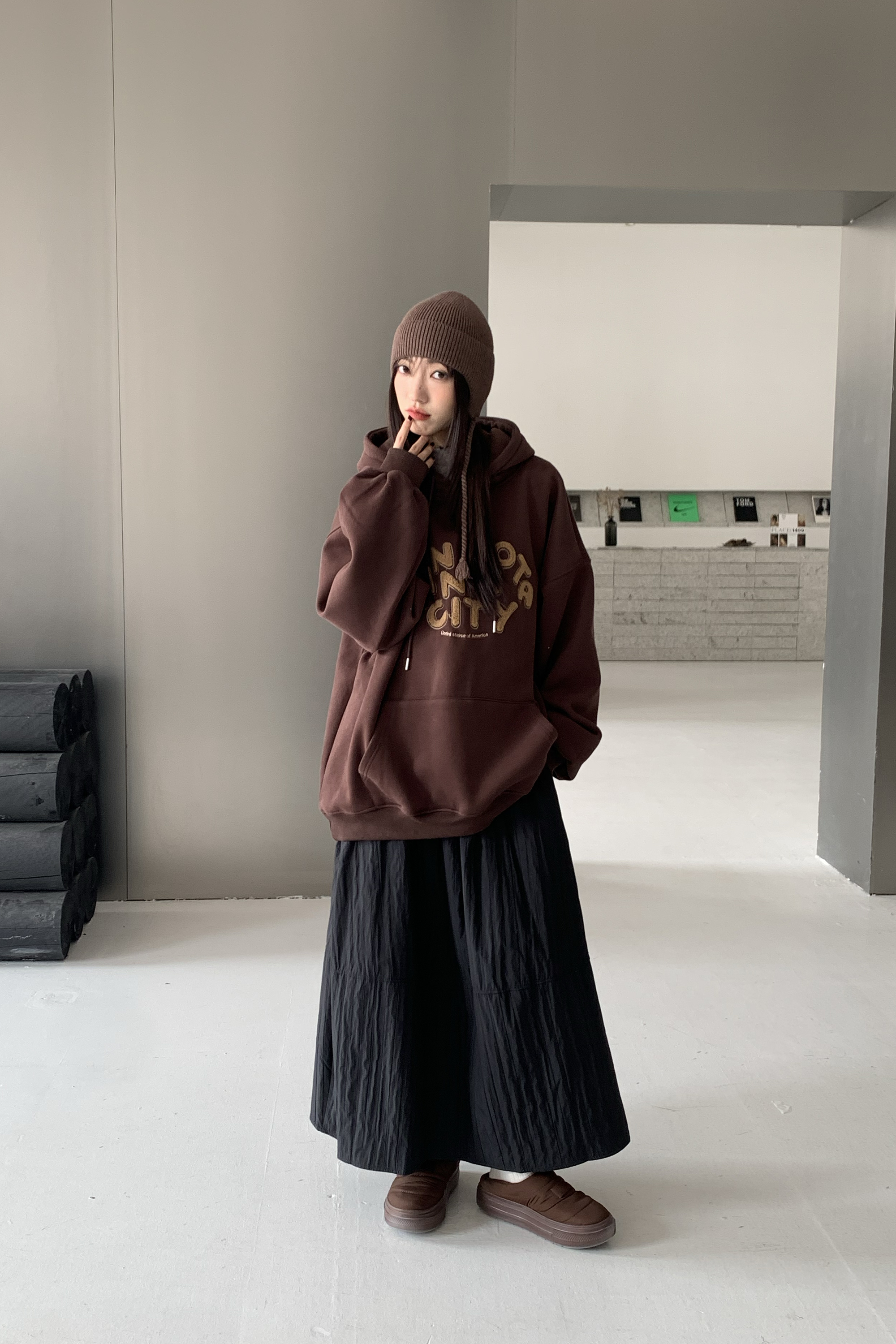 Last Month｜日系坑條半身裙 3色