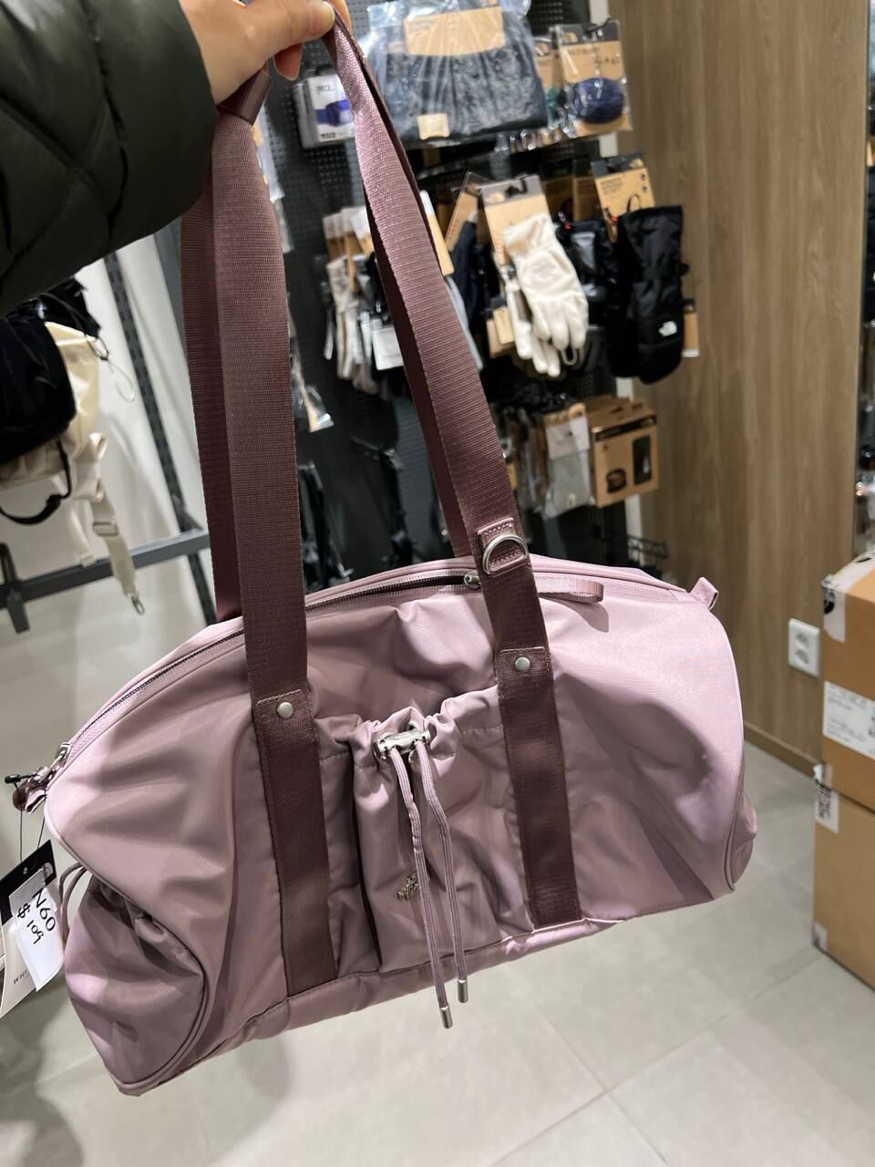 [K] THENORTHFACE GRAYISH PINK NN2PR63O BONNEY DUFFLE BAG S, 1000008431638 (KTNF60)