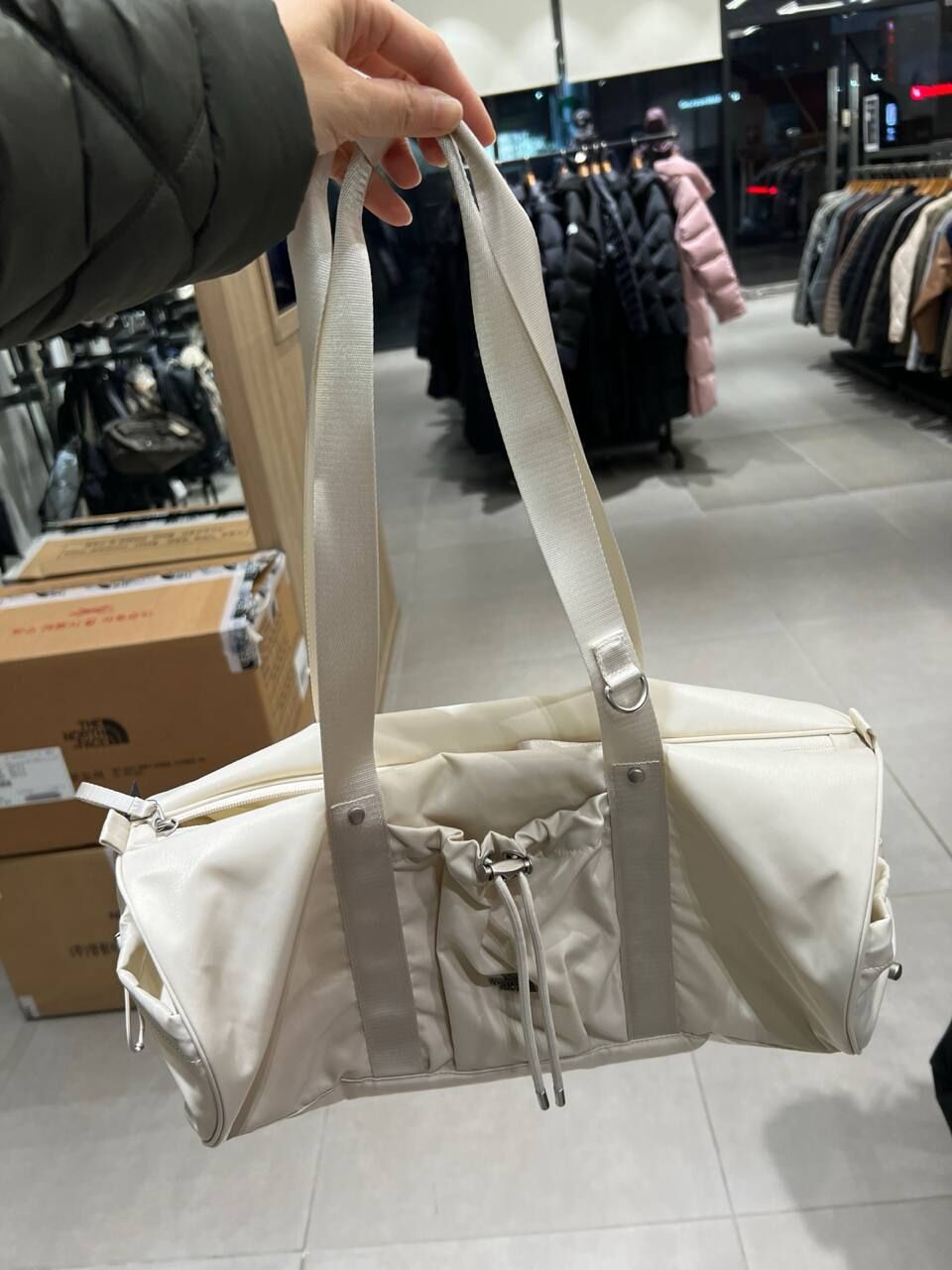 [K] THENORTHFACE CREAM NN2PR63N-CRE BONNEY DUFFLE BAG S, 1000008431621 (KTNF61)