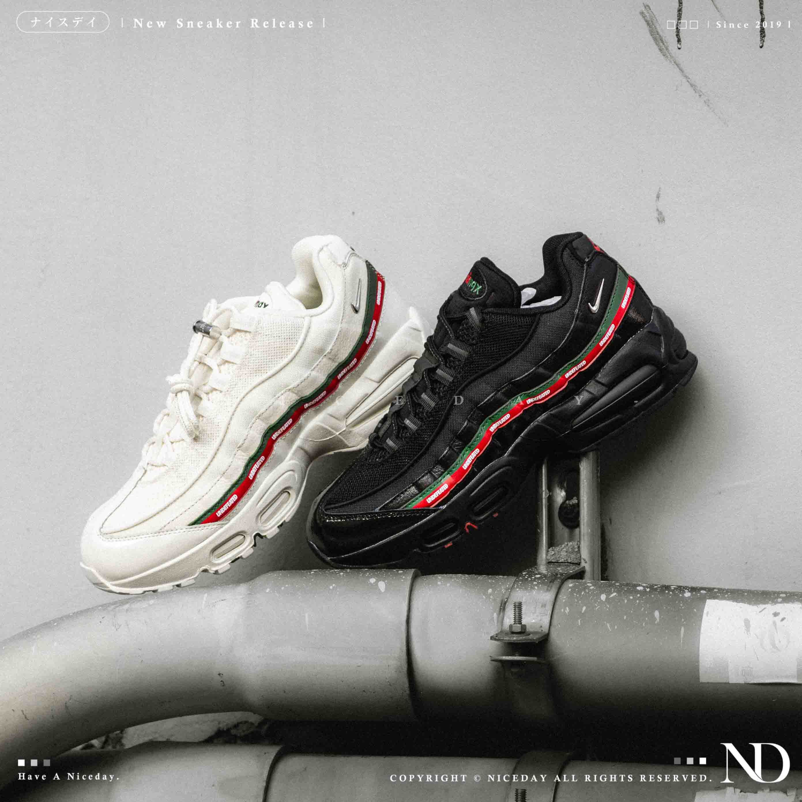 NICEDAY 代購 UNDEFEATED x Nike Air Max 95 米白 黑 紅綠 聯名 IB4453