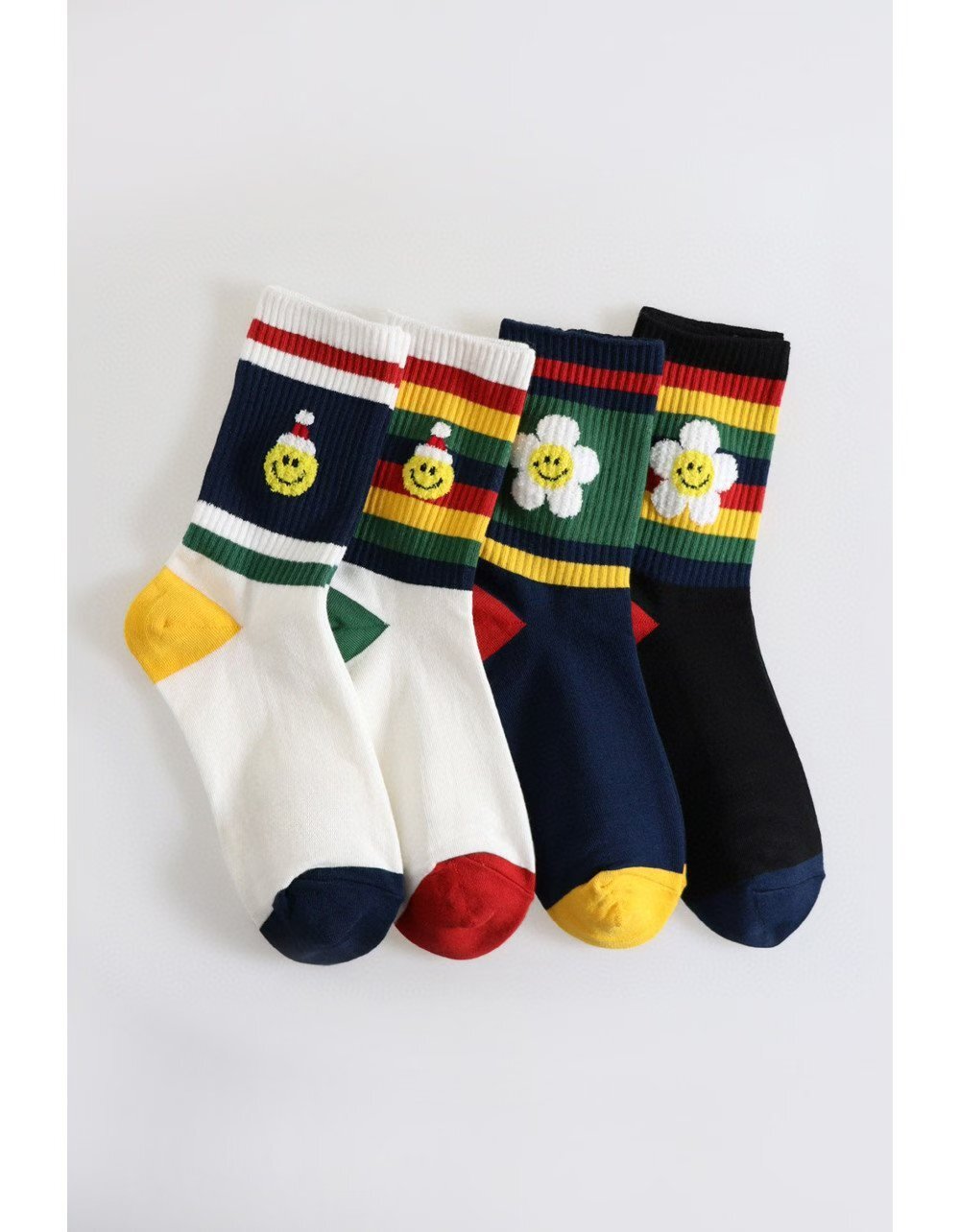 CT5318 笑哈哈彩虹長襪 (任選5對$75/ 任選10對 $138)