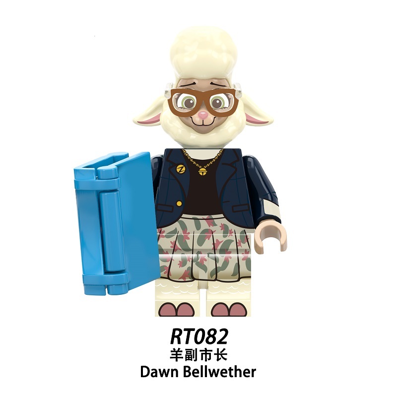Zootopia Series Dawn Bellwether Custom Minifigures Fit Lego RT8012 RT082