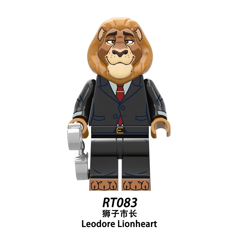 Zootopia Series Leodore Lionheart Custom Minifigures Fit Lego RT8012 RT083