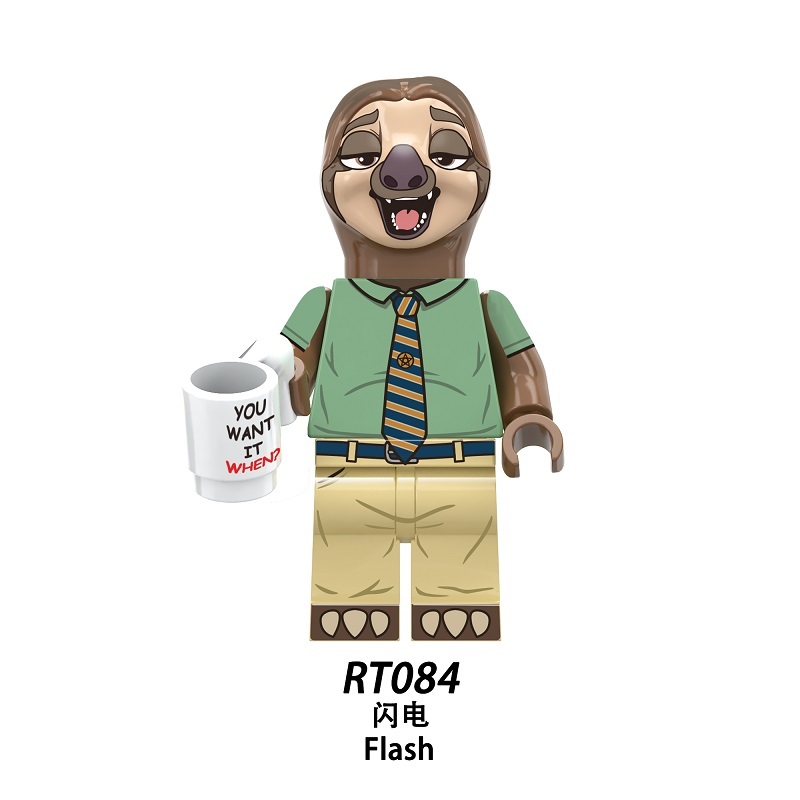 Zootopia Series Flash Custom Minifigures Fit Lego RT8012 RT084