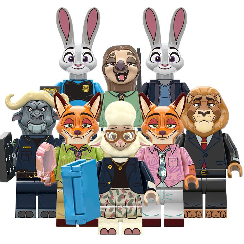Zootopia Series Custom Minifigures Set Fit Lego RT8012