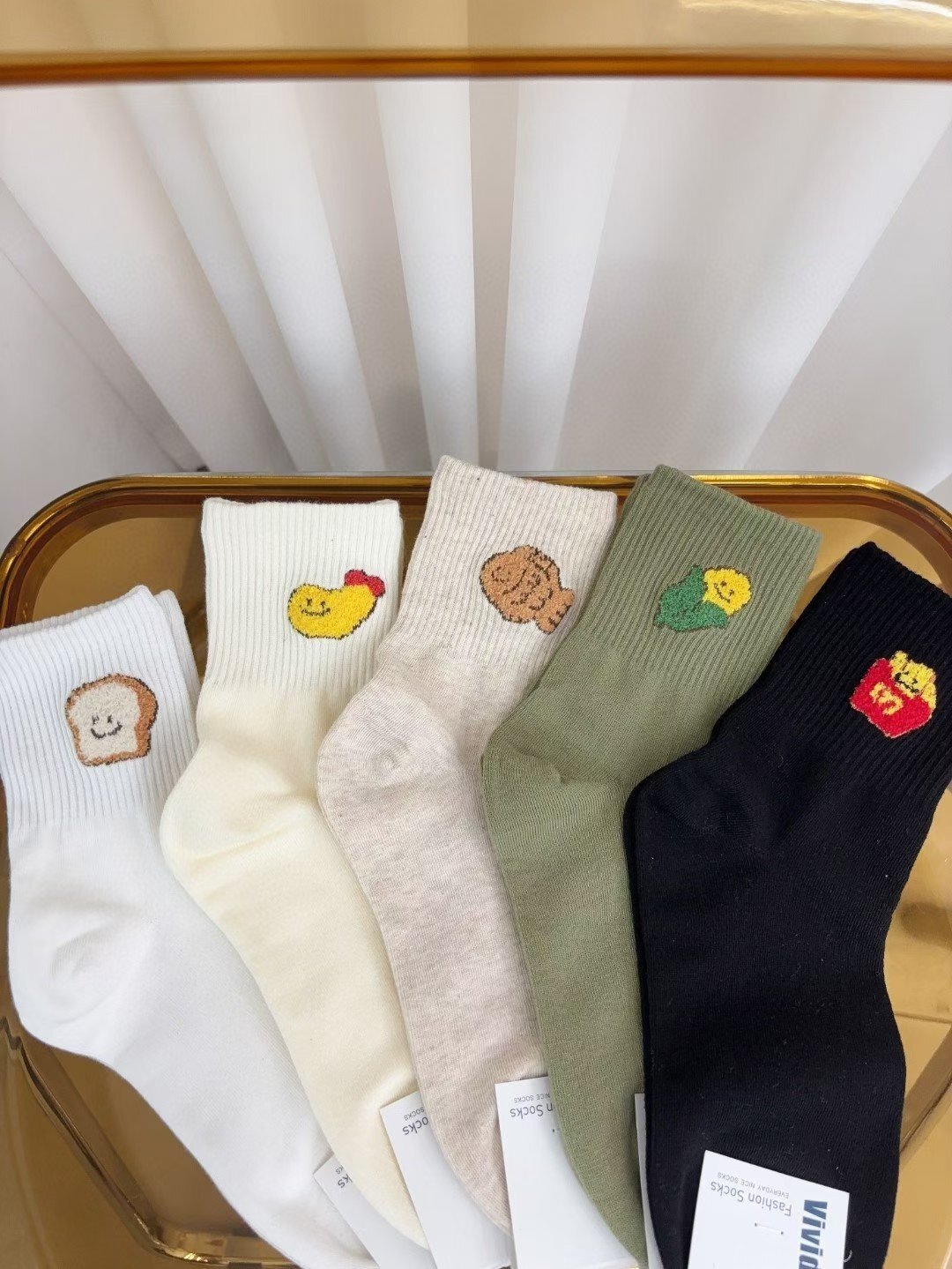 CT5324 食物系列坑紋長襪 (任選5對$75/ 任選10對 $138)