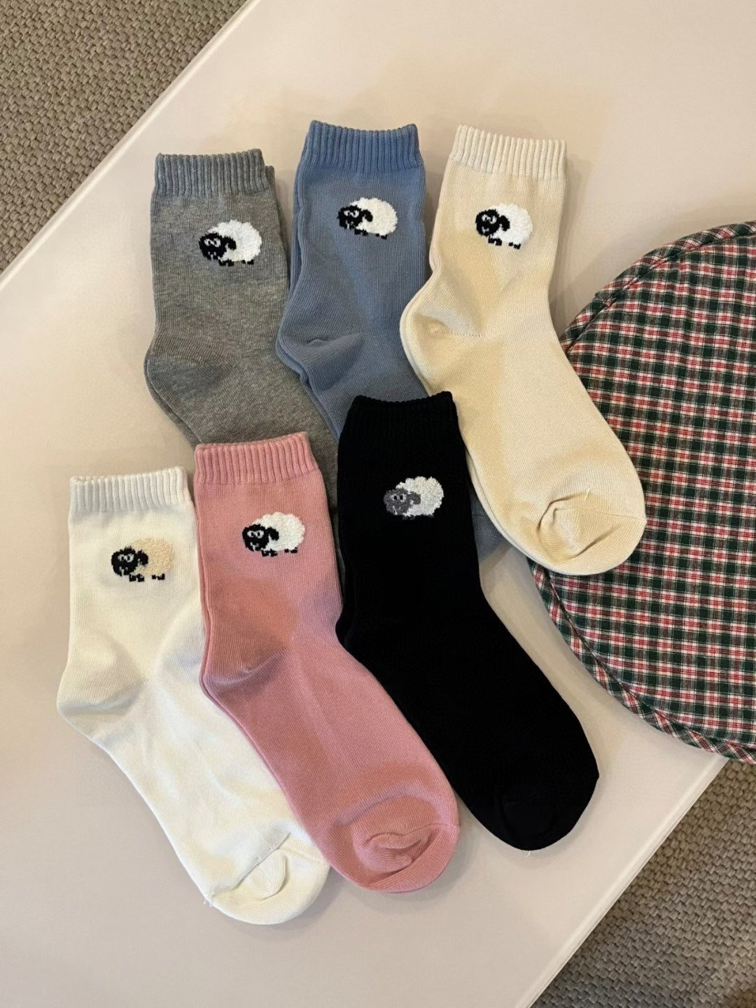 CT5334 QQ羊咩咩純色長襪 (任選5對$75/ 任選10對 $138)