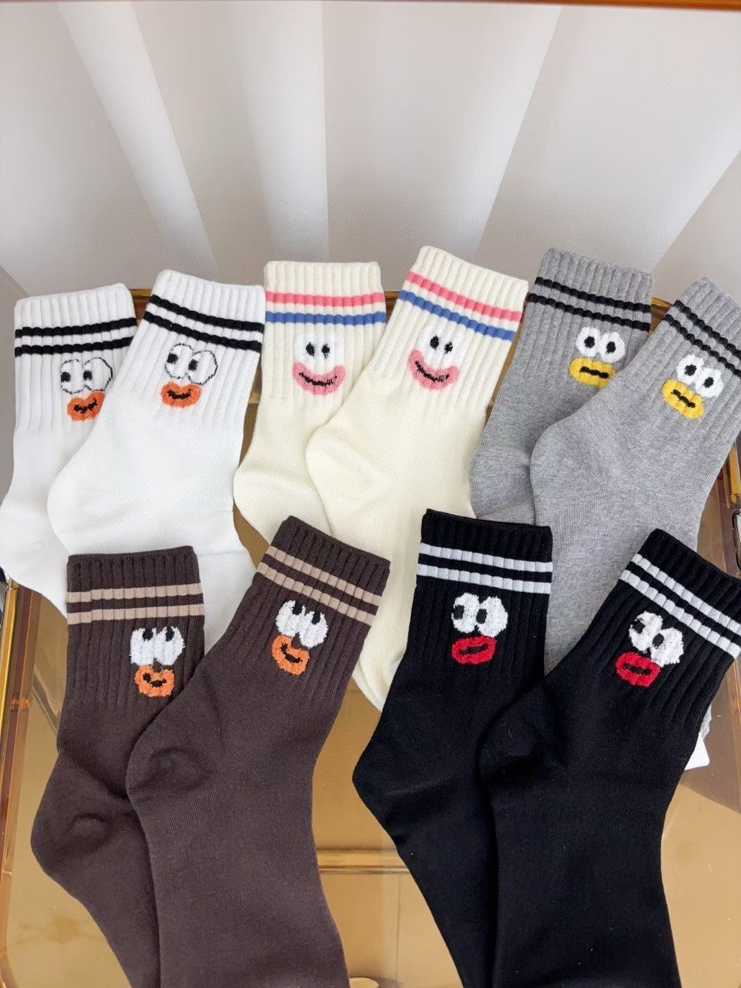 CT5347 可愛搞怪圖案長襪 (任選5對$75/ 任選10對 $138)