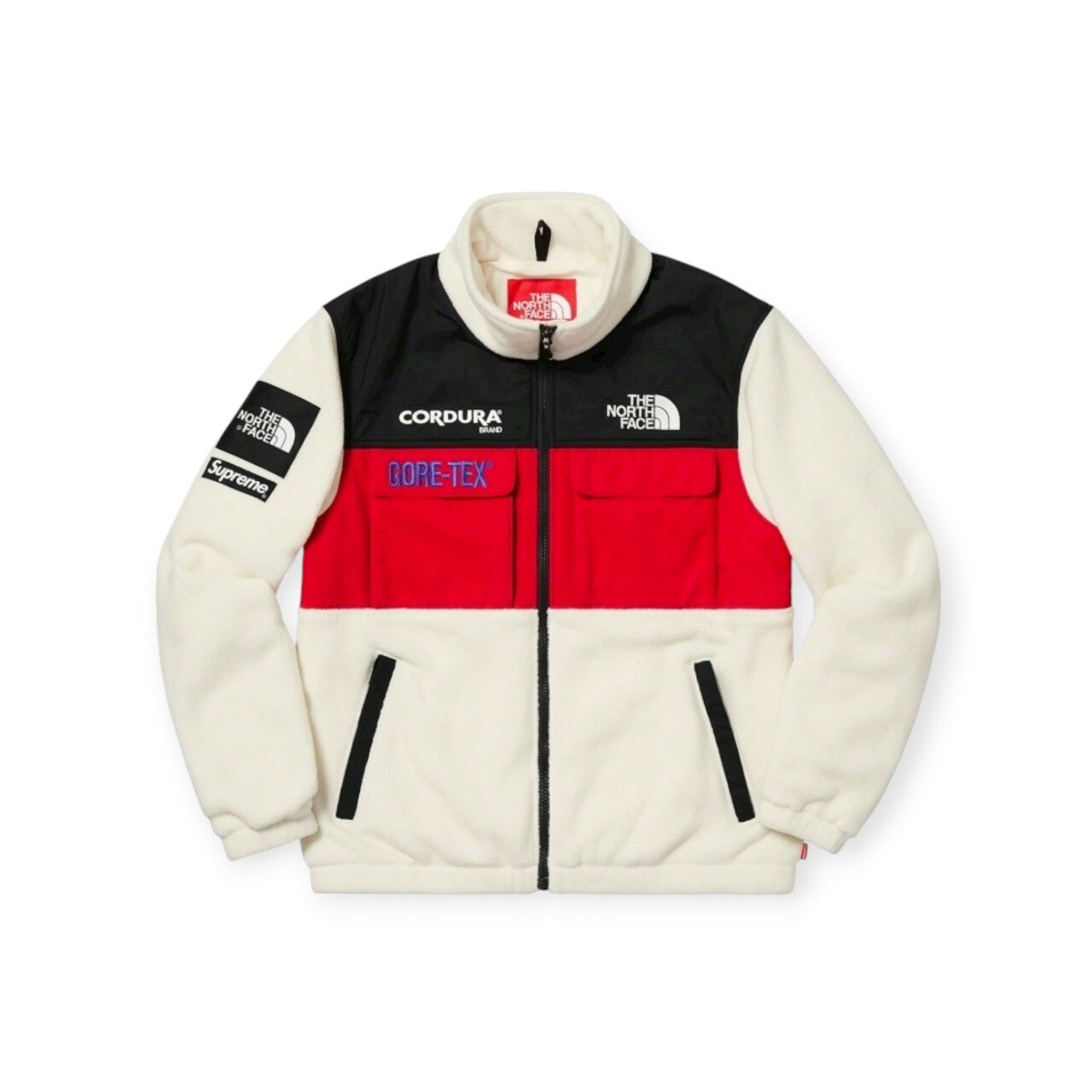 Supreme The North Face Expedition Fleece (FW18) Jacket White Full Size