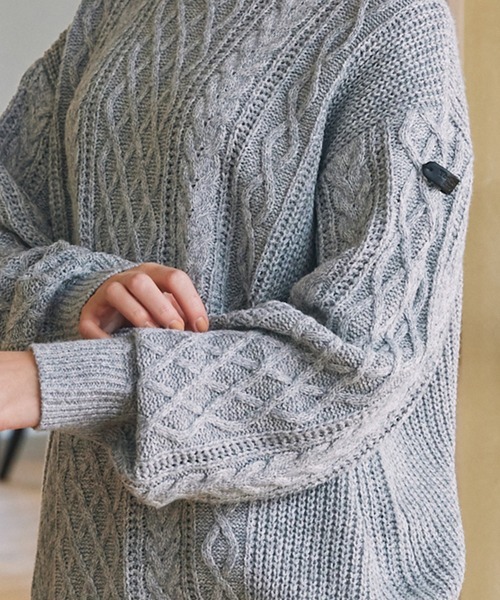 日本 The Craft Crew Products Cable Knit Crewneck Pullover [CCPkn1129]