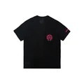 -(B4c03)-CHROME HEARTS HORSE SHOE LOGO POCKET T-SHIRT 馬蹄鐵LOGO 粉線條 口袋短T 獨家稀有 黑底粉線/白底粉線