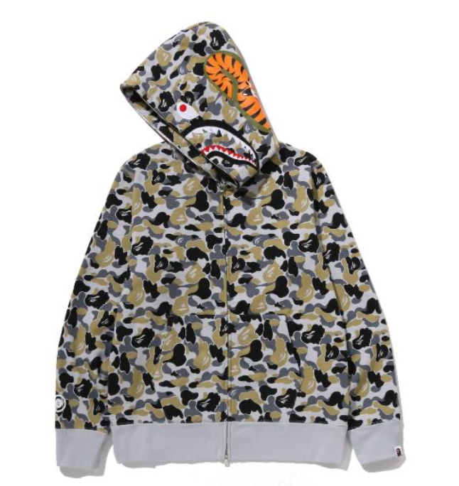 -(B6a01)-A BATHING APE BAPE GINZA EDITION FULL ZIP SHARK JACKET 銀座限定 一週年限定 鯊魚外套