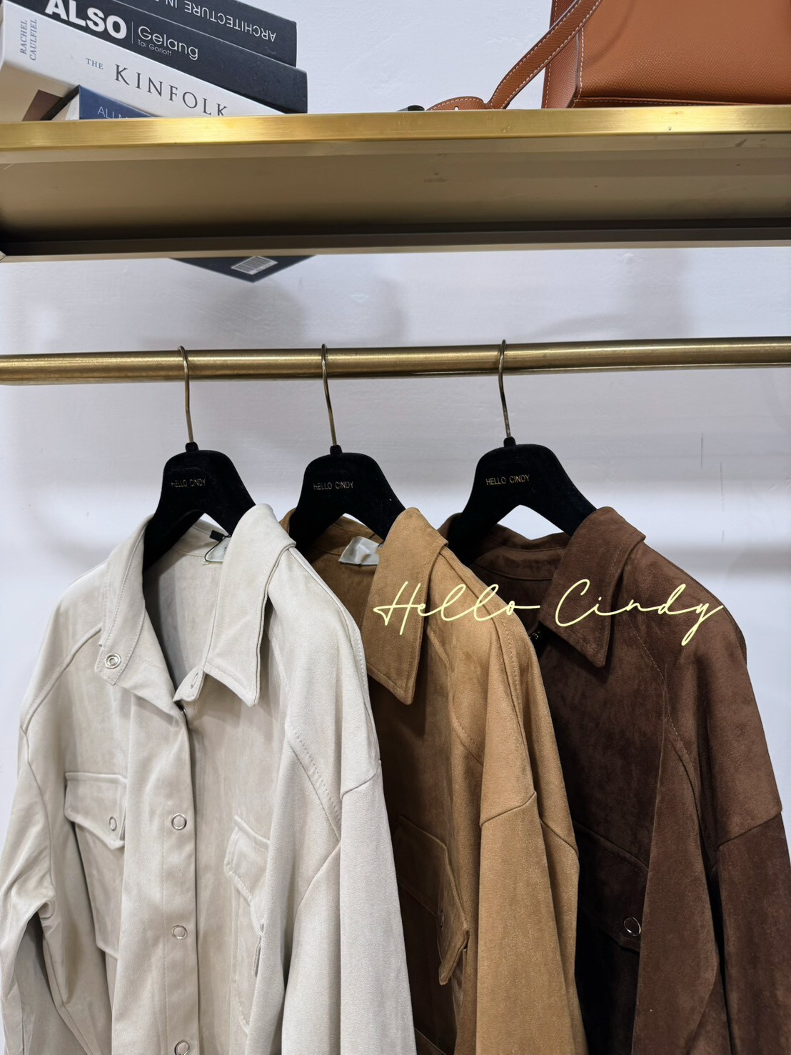 B12039 質感好好的仿麂皮帥氣襯衫