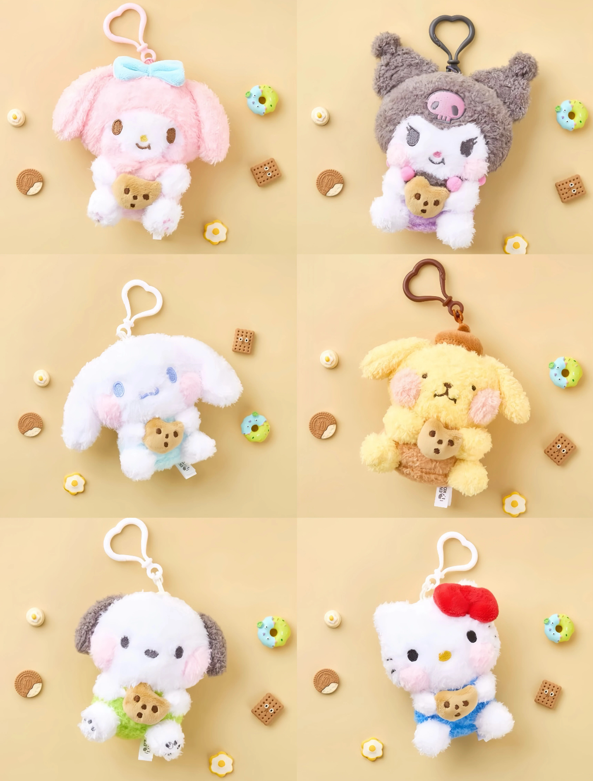 🇰🇷sanrio cookies keyring