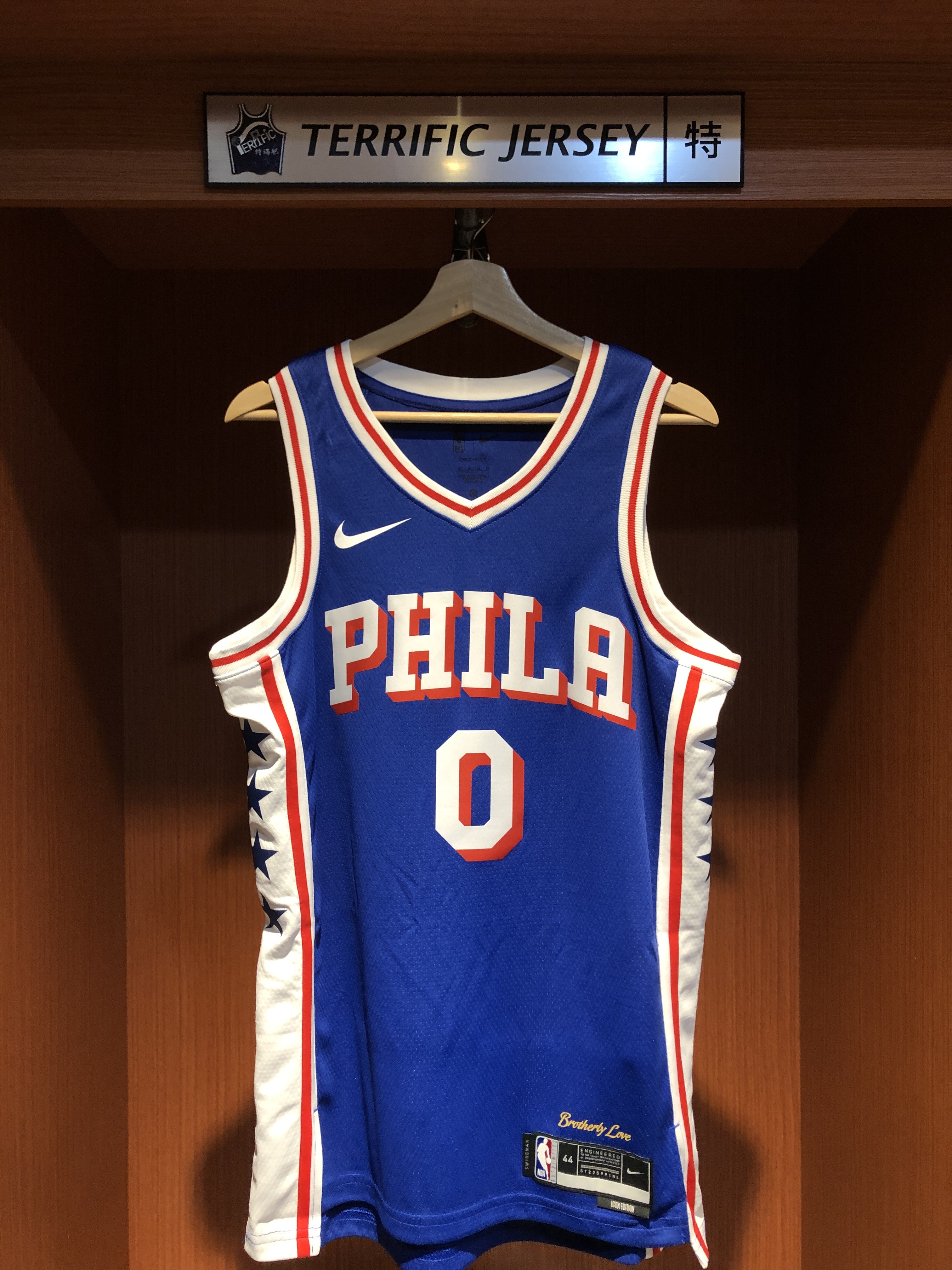 NBA球衣 Tyrese Maxey 費城七六人藍 Icon Nike Swingman 球迷版 熱轉印 全新